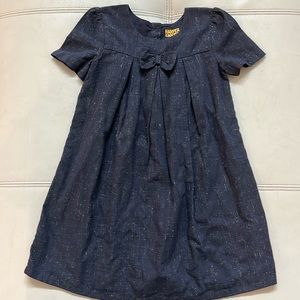 Navy with silver metallic